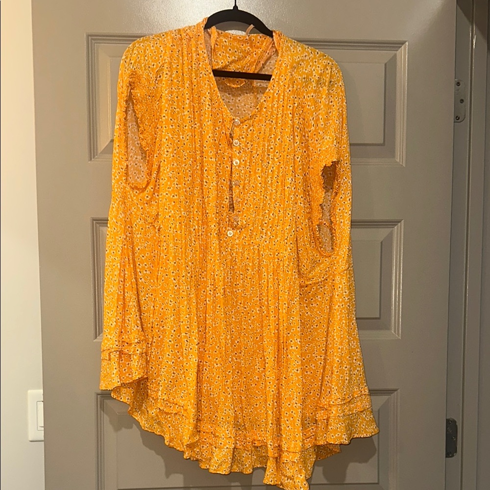 Free people yellow/ orange dress